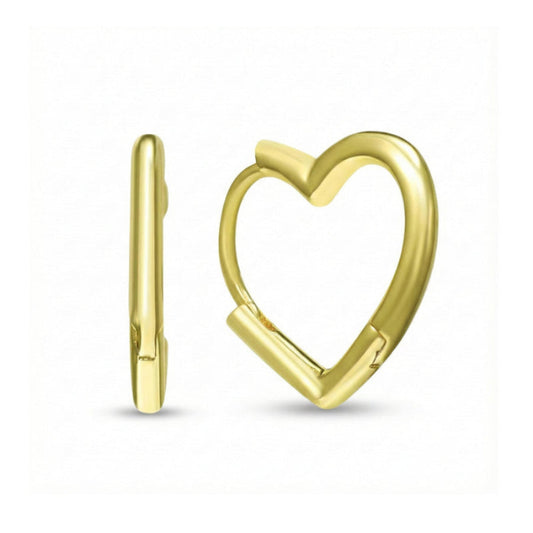 Amor Heart Hoop Earrings