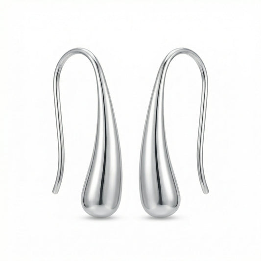 Deva Liquid Metal Water Drop Earrings hypoallergenic earrings by HyraMode