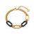 Tano Gold Two-Tone Paperclip Chain Bracelet