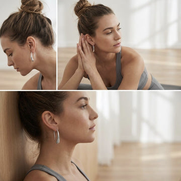 Sculptural liquid metal earrings representing 2026 jewelry trends