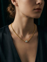 Clean and well-maintained gold pendant necklace