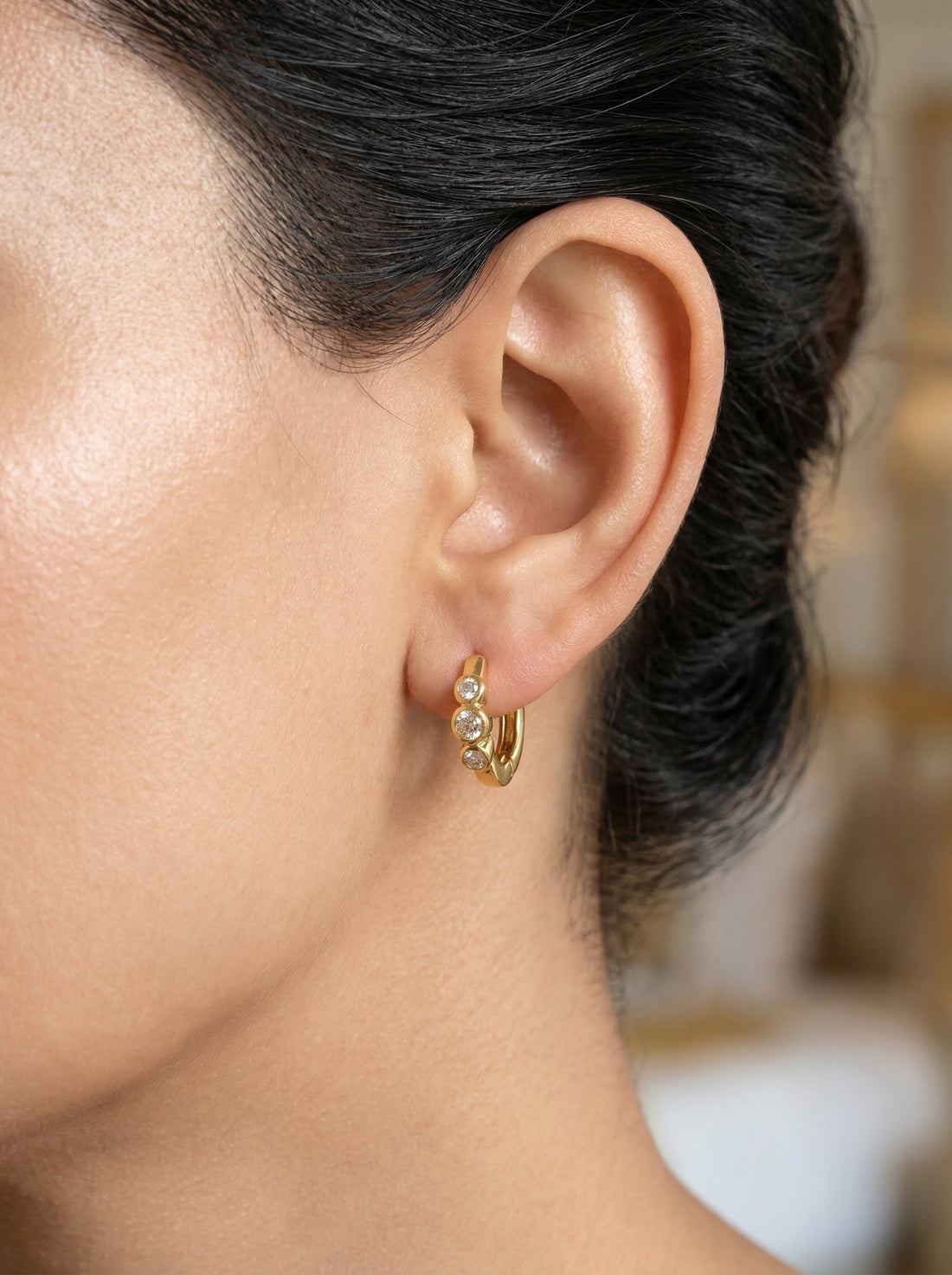 Piru  Huggie Earrings