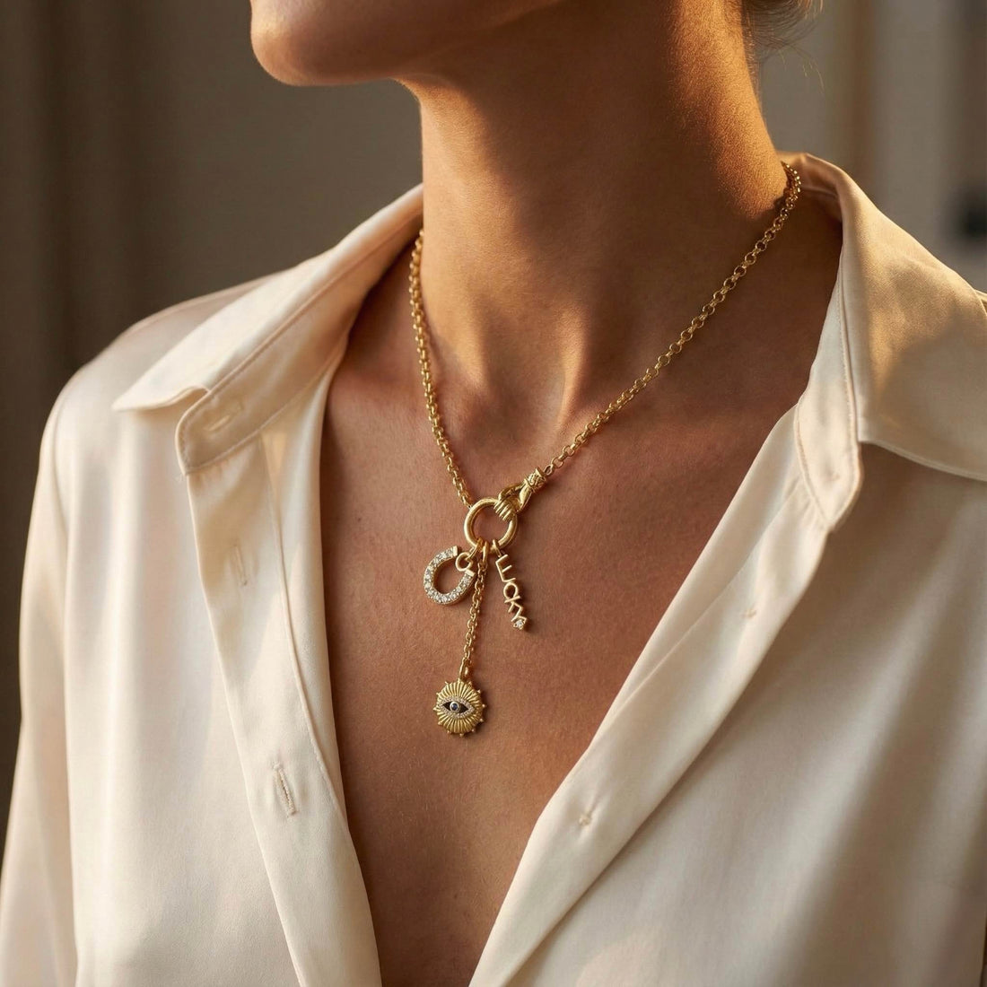 The "Keeper" Victorian Hand Talisman Necklace