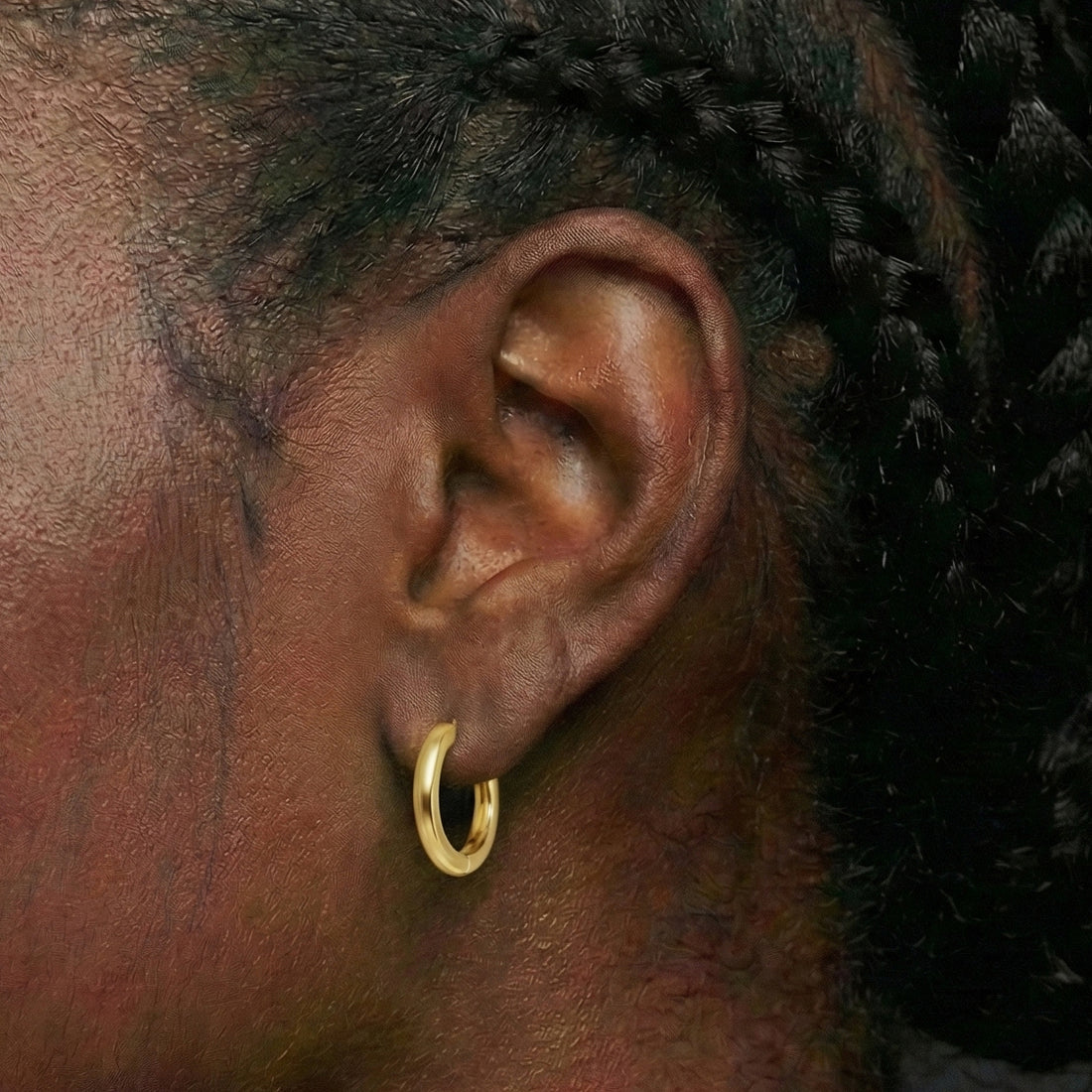 Essential Chunky Tube Hoop Earrings