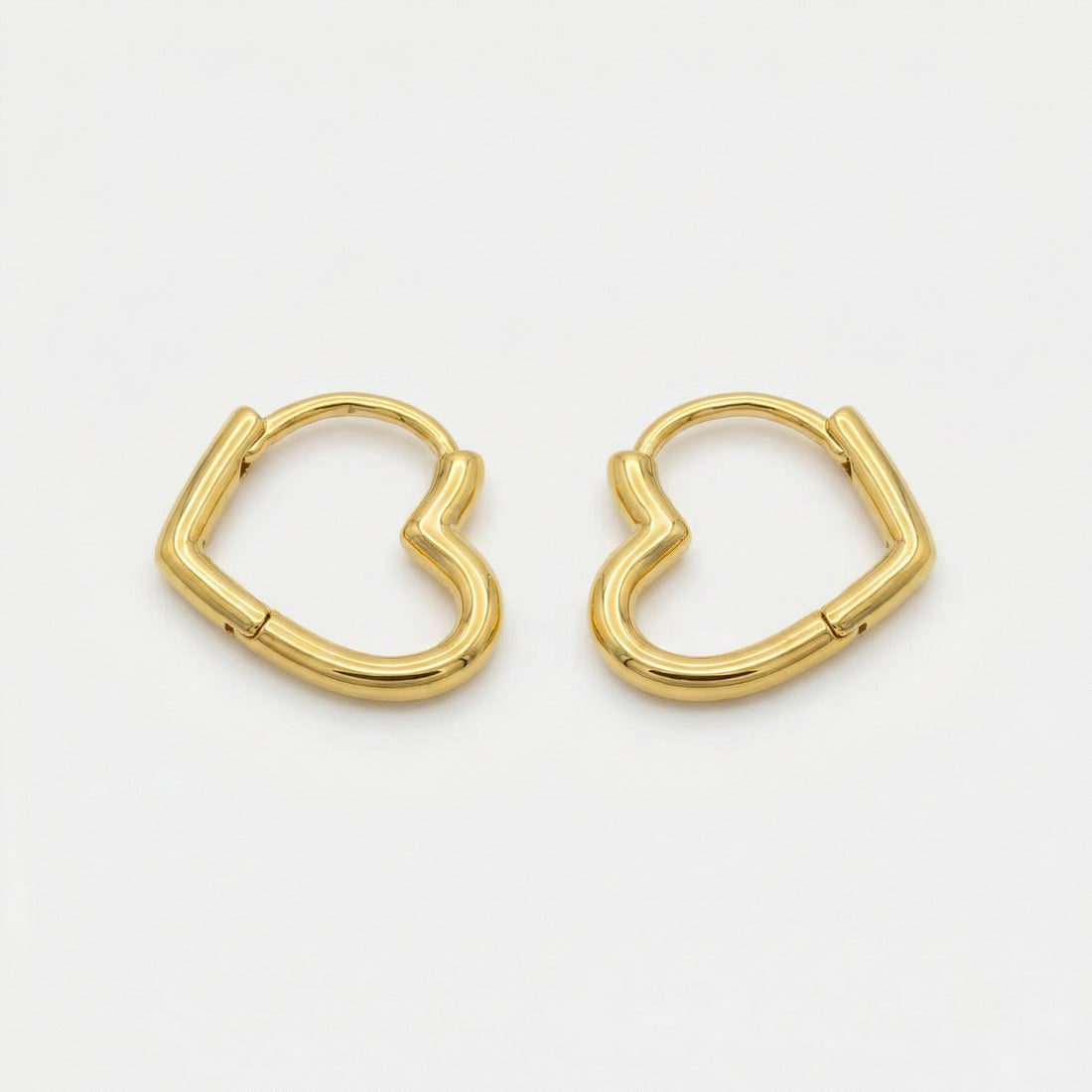 Amor Heart Hoop Earrings hypoallergenic earrings by HyraMode