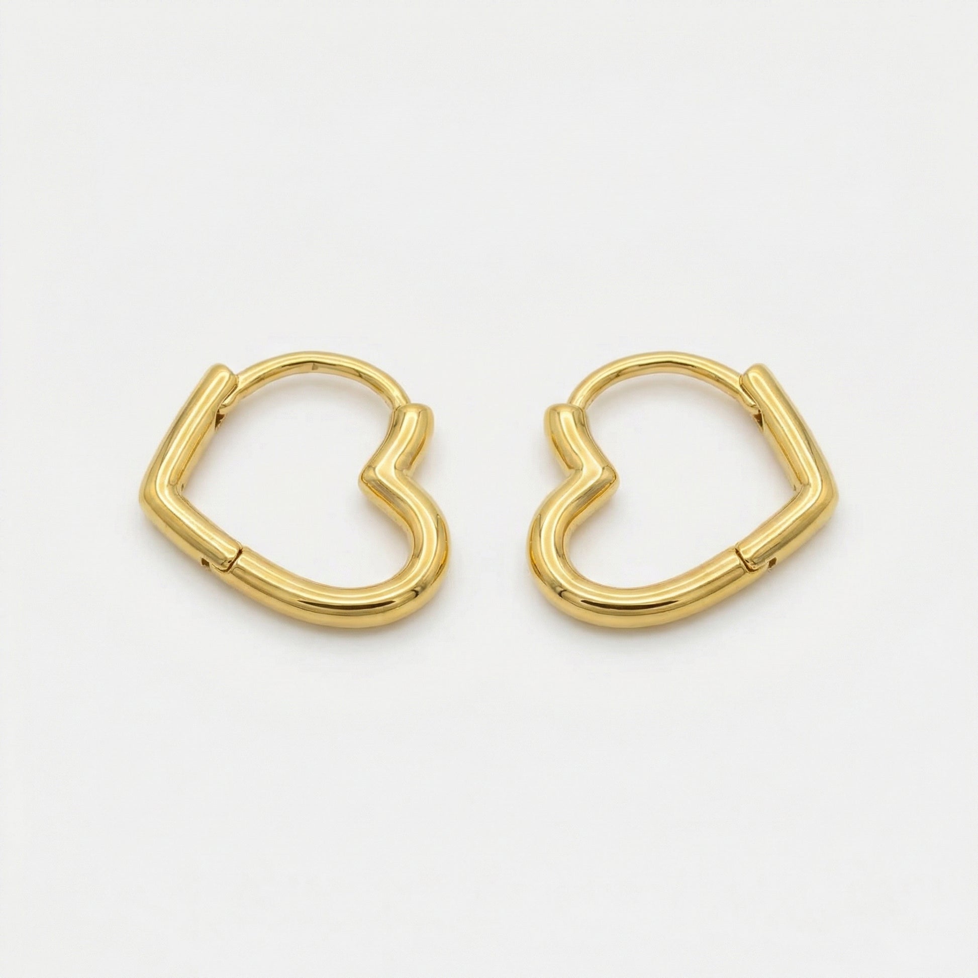 Amor Heart Hoop Earrings hypoallergenic earrings by HyraMode
