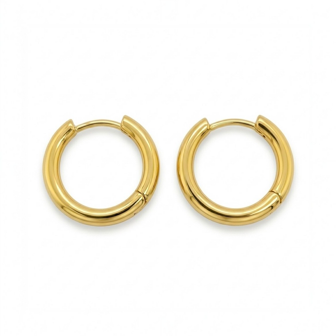 Aura Oval Hoop Earrings hypoallergenic earrings by HyraMode