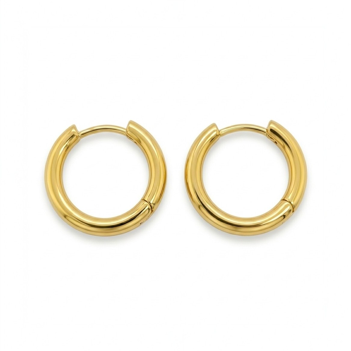 Aura Oval Hoop Earrings hypoallergenic earrings by HyraMode