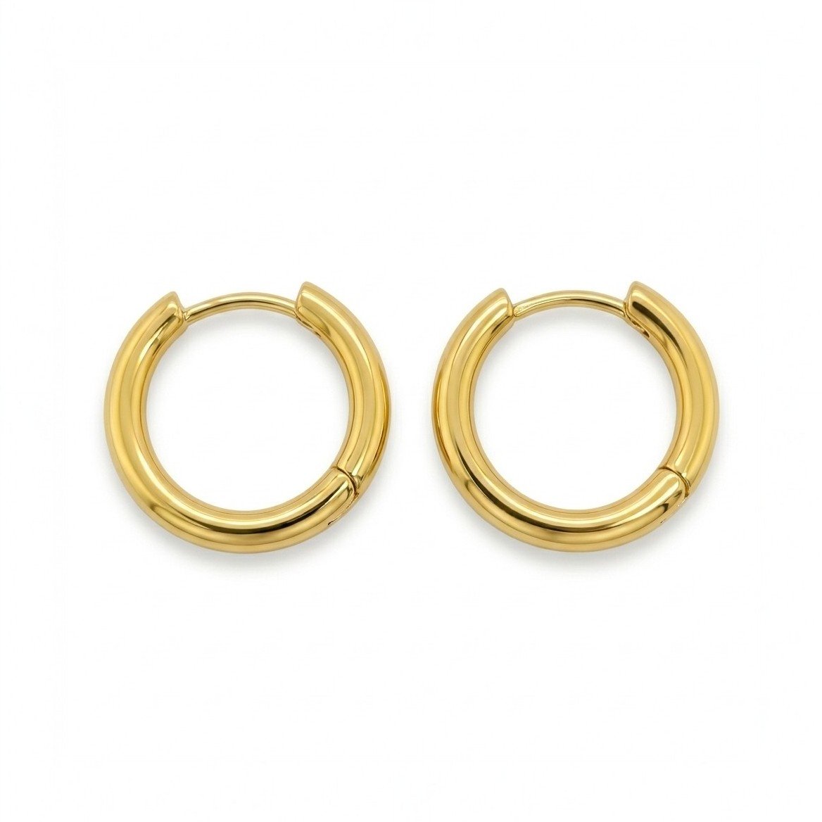 Aura Oval Hoop Earrings — product view 6