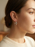 Bora Chunky Gold Hoop Earrings — product view 5