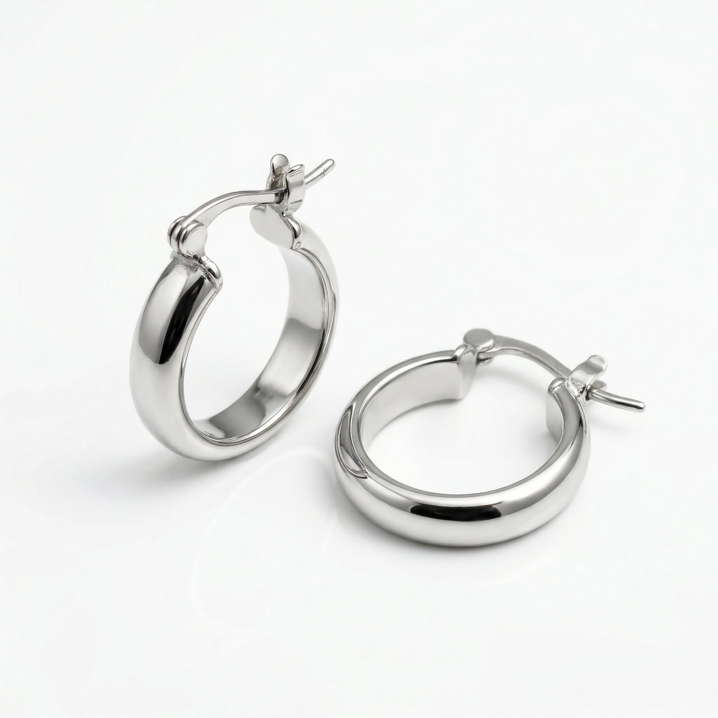 Bora Chunky Square Hoop Earrings hypoallergenic earrings by HyraMode