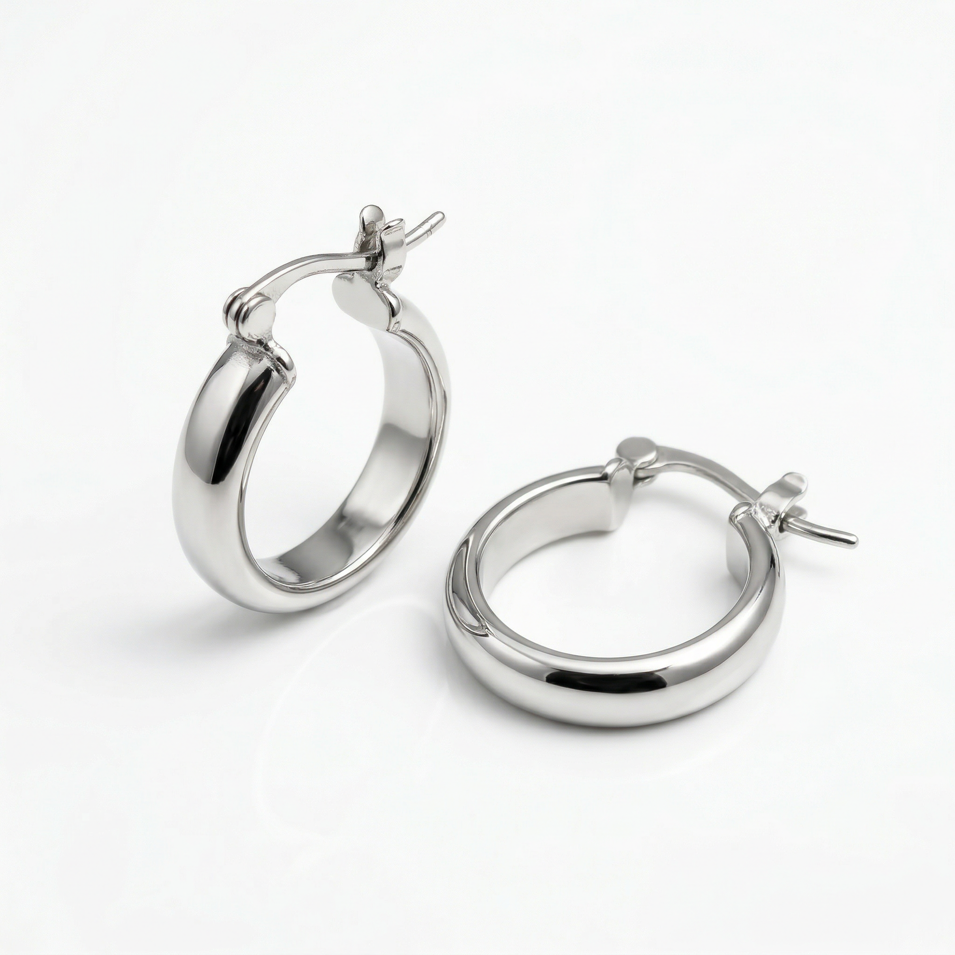 Bora Chunky Square Hoop Earrings hypoallergenic earrings by HyraMode