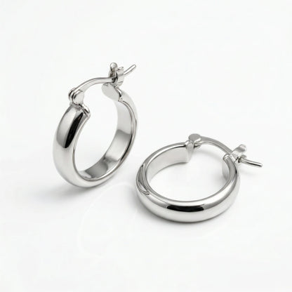 Bora Chunky Square Hoop Earrings hypoallergenic earrings by HyraMode