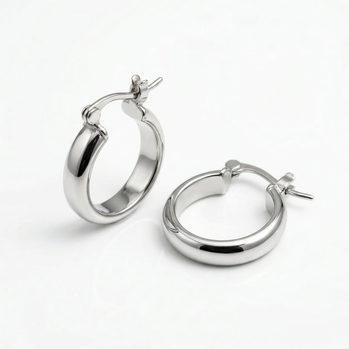 Bora Chunky Gold Hoop Earrings — product view 1
