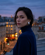 Caia Croissant Stud Earrings — product view 2