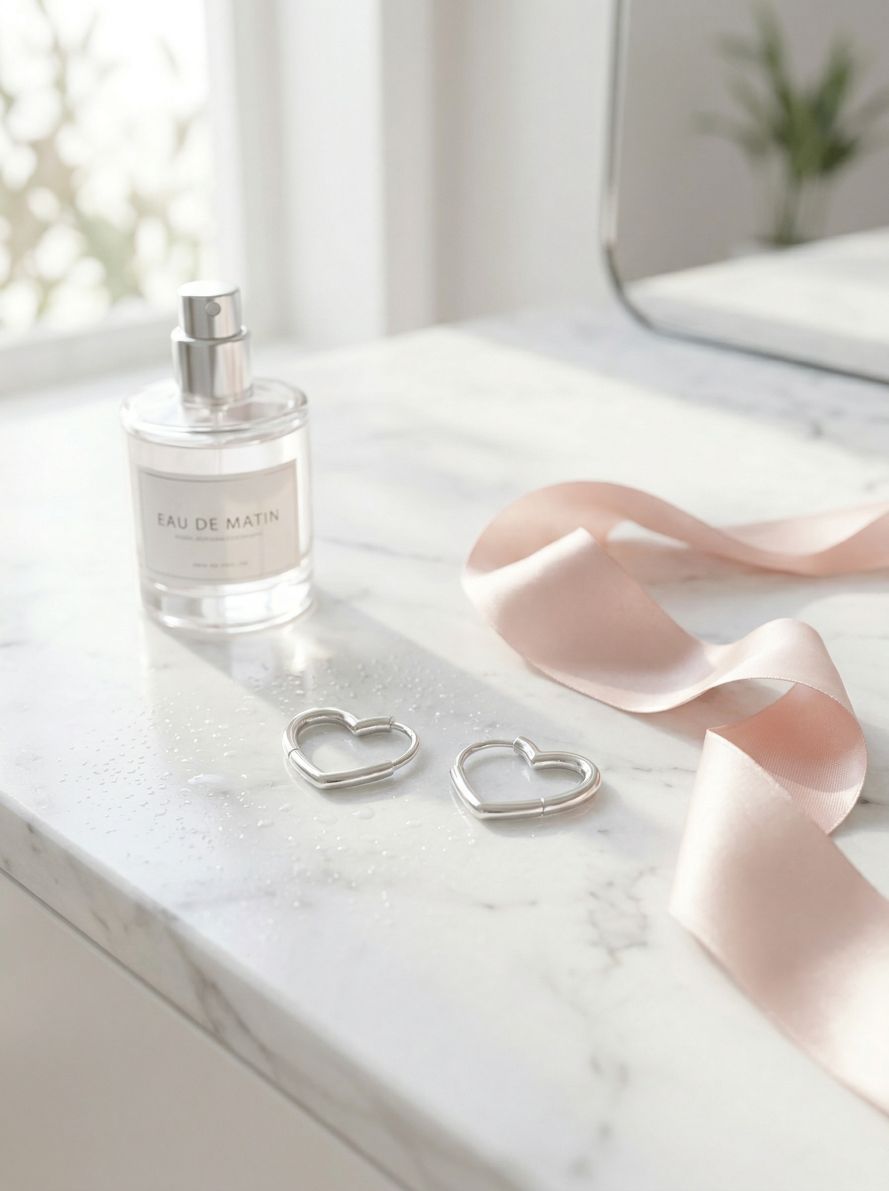 Amor Heart Hoop Earrings hypoallergenic earrings by HyraMode