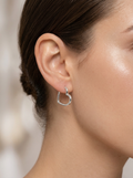 Amor Heart Hoop Earrings - View 8 - HyraMode