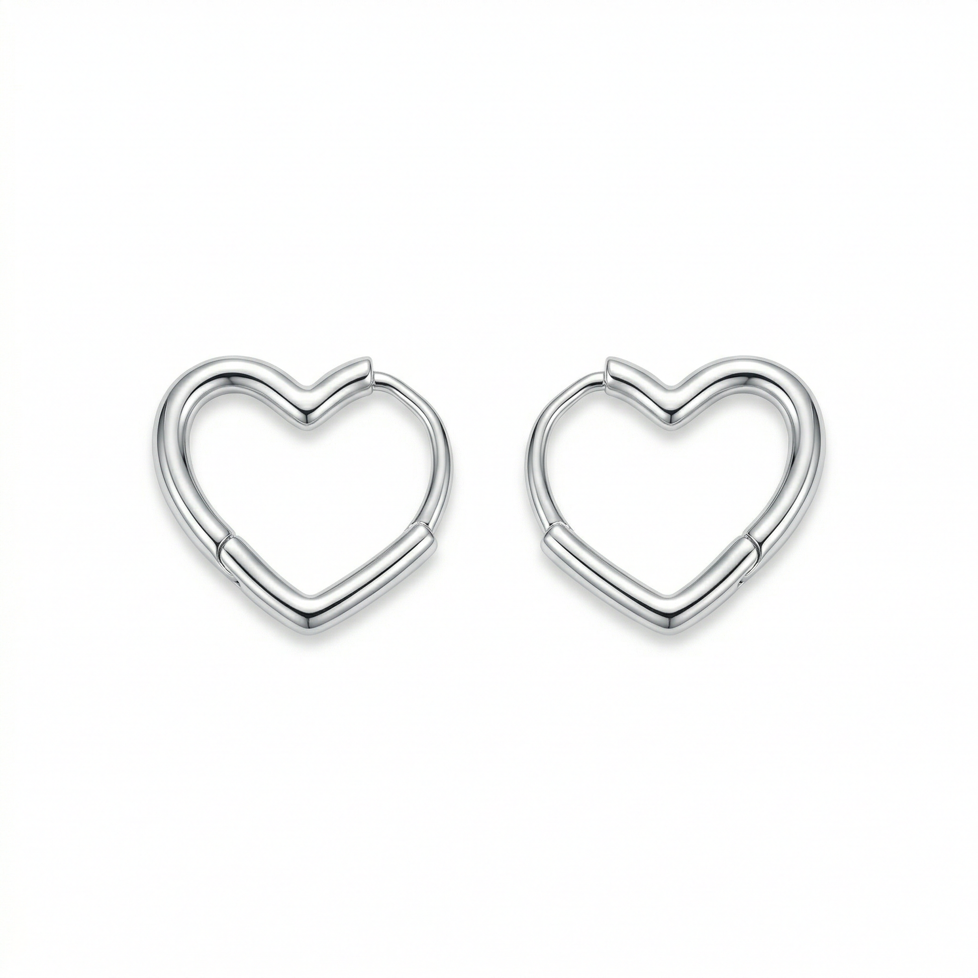 Amor Heart Hoop Earrings hypoallergenic earrings by HyraMode