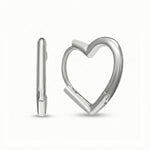 Amor Heart Hoop Earrings