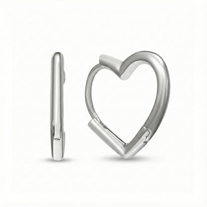 Amor Heart Hoop Earrings
