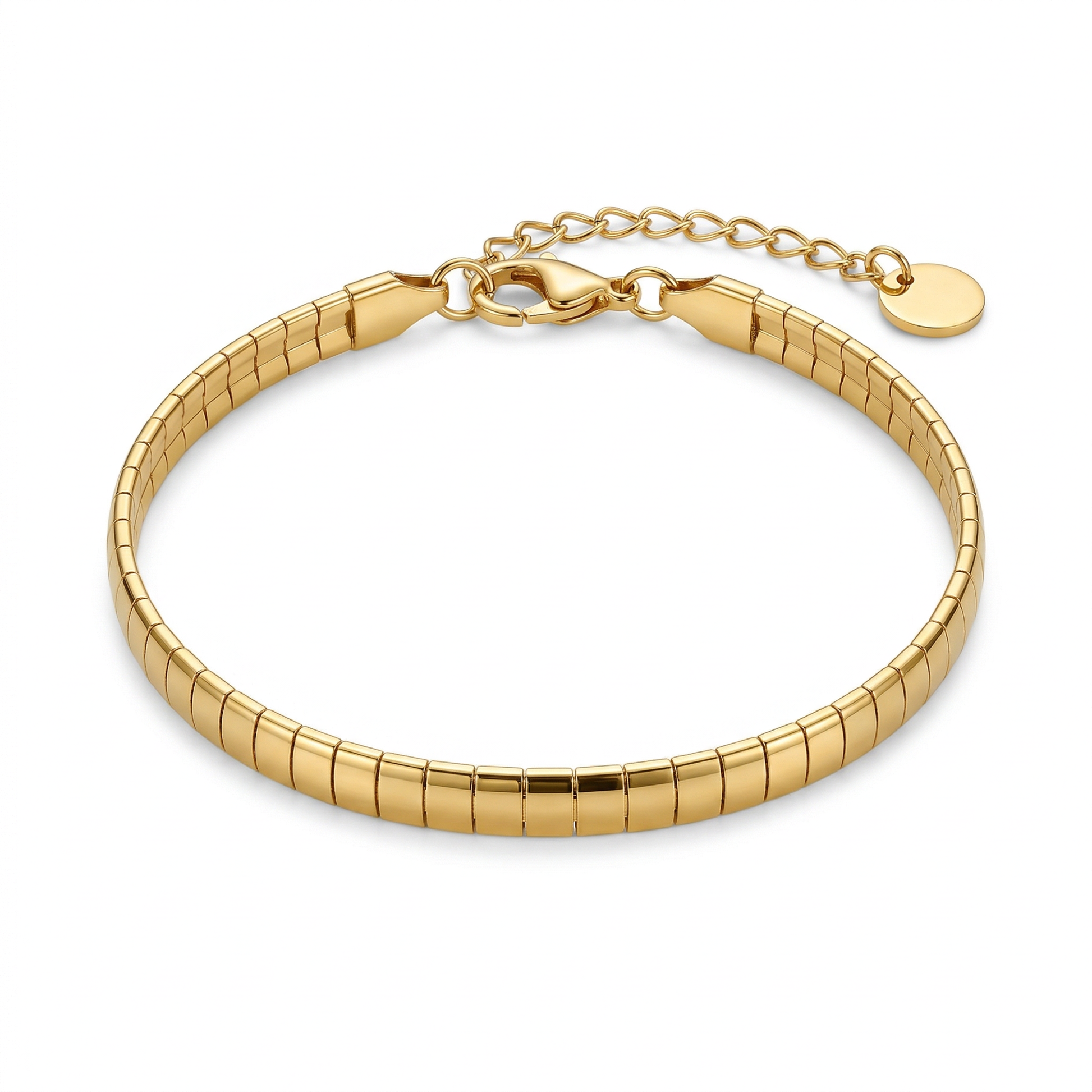 Arlo Slim Flat Box Chain Bracelet - View 4 - HyraMode