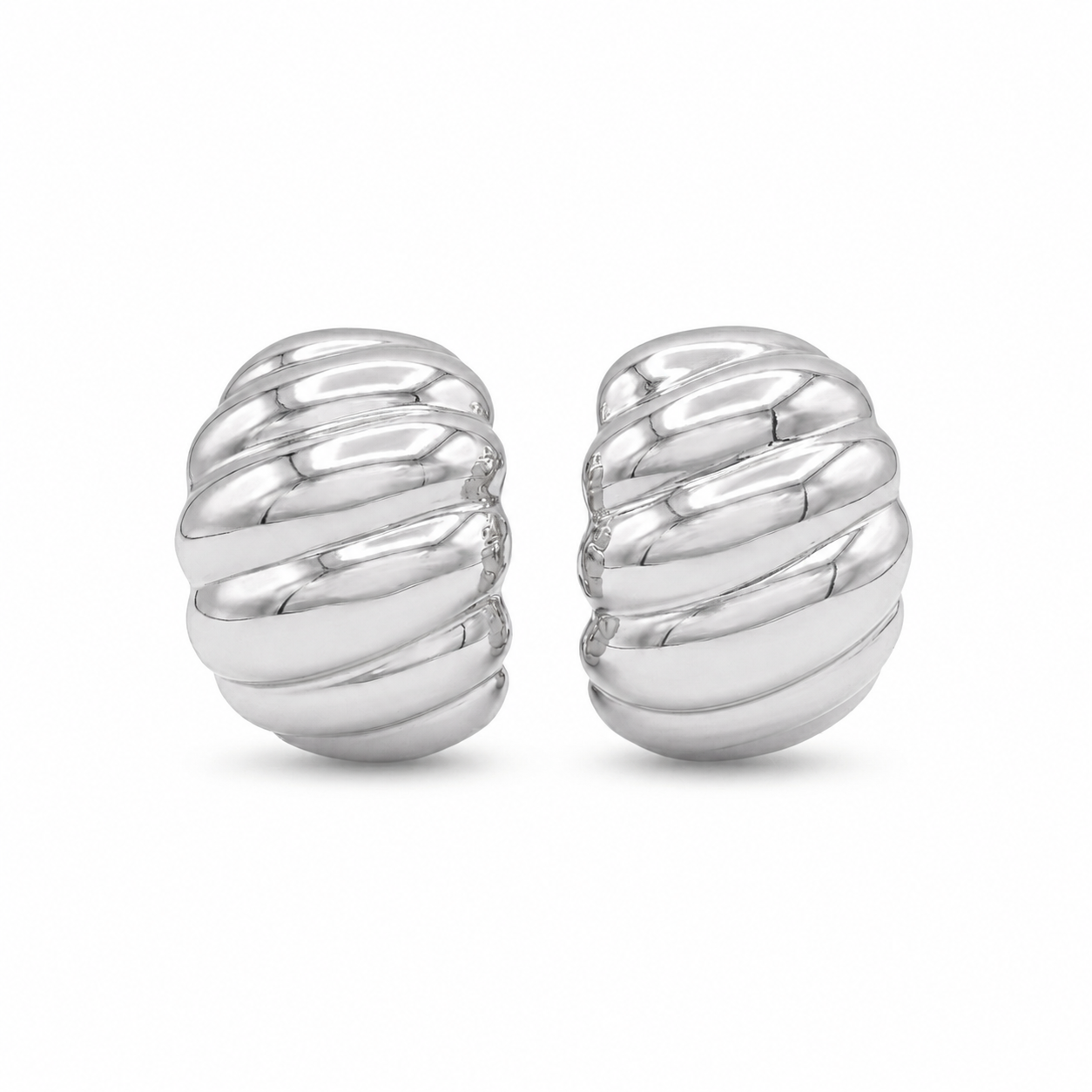 Caia Croissant Stud Earrings