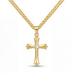 Cruz Ornate Cross Pendant Necklace — product view 2