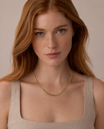Calla Necklace Bold Herringbone