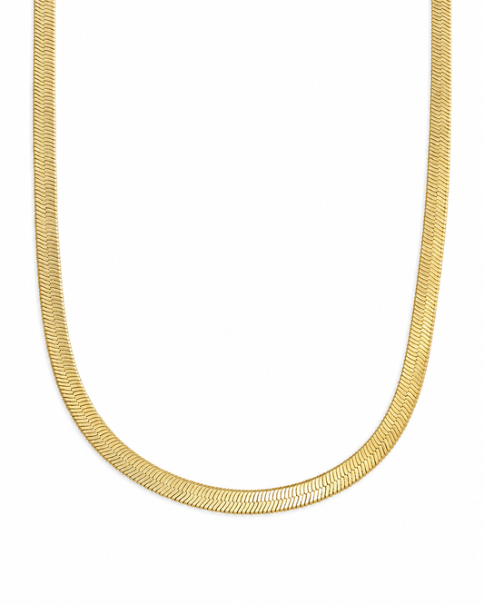 Bold Herringbone Calla Necklace