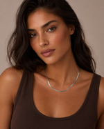 Calla Necklace Bold Herringbone