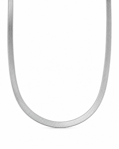 Bold Herringbone Calla Necklace