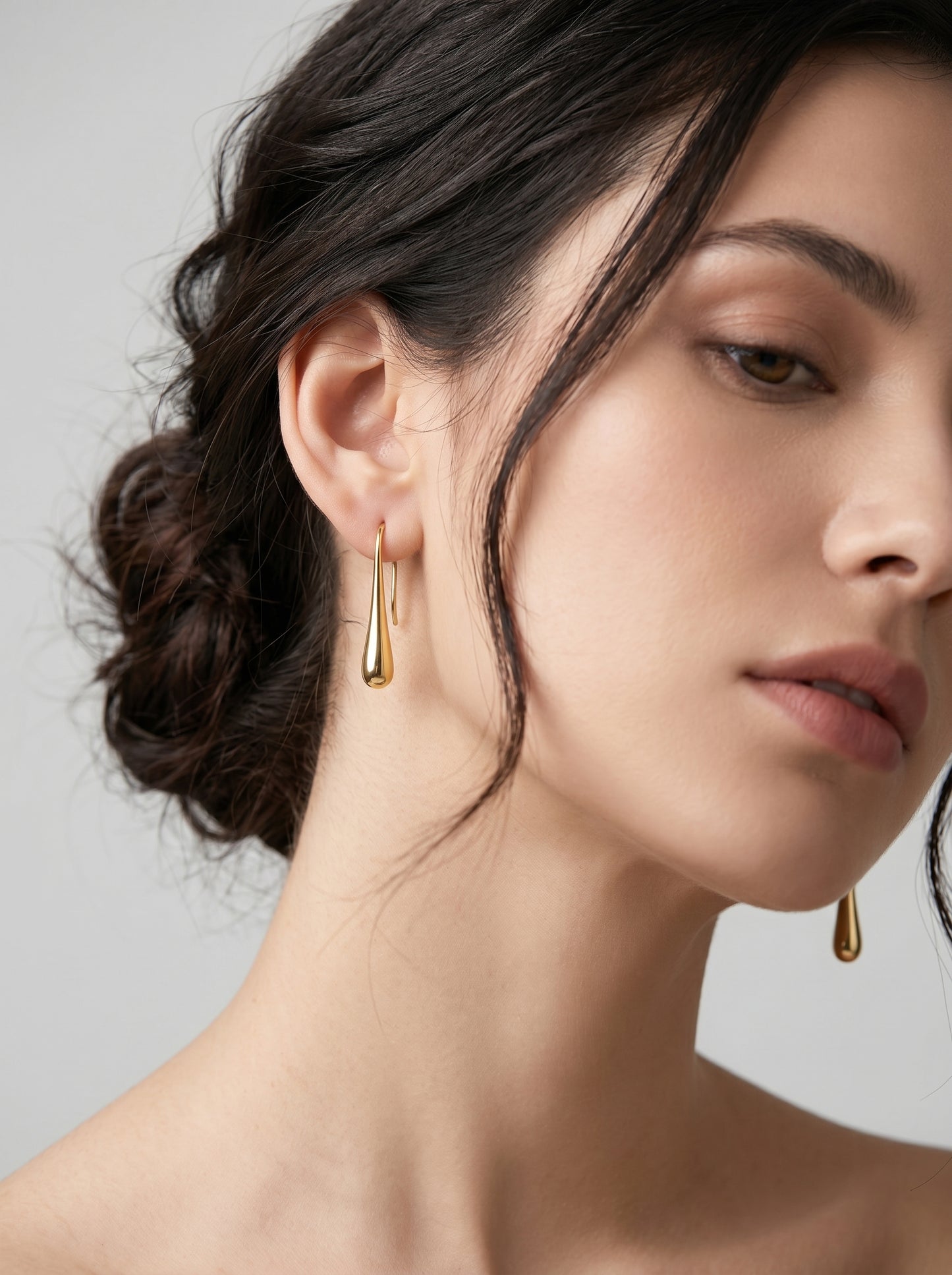 Deva Liquid Metal Water Drop Earrings