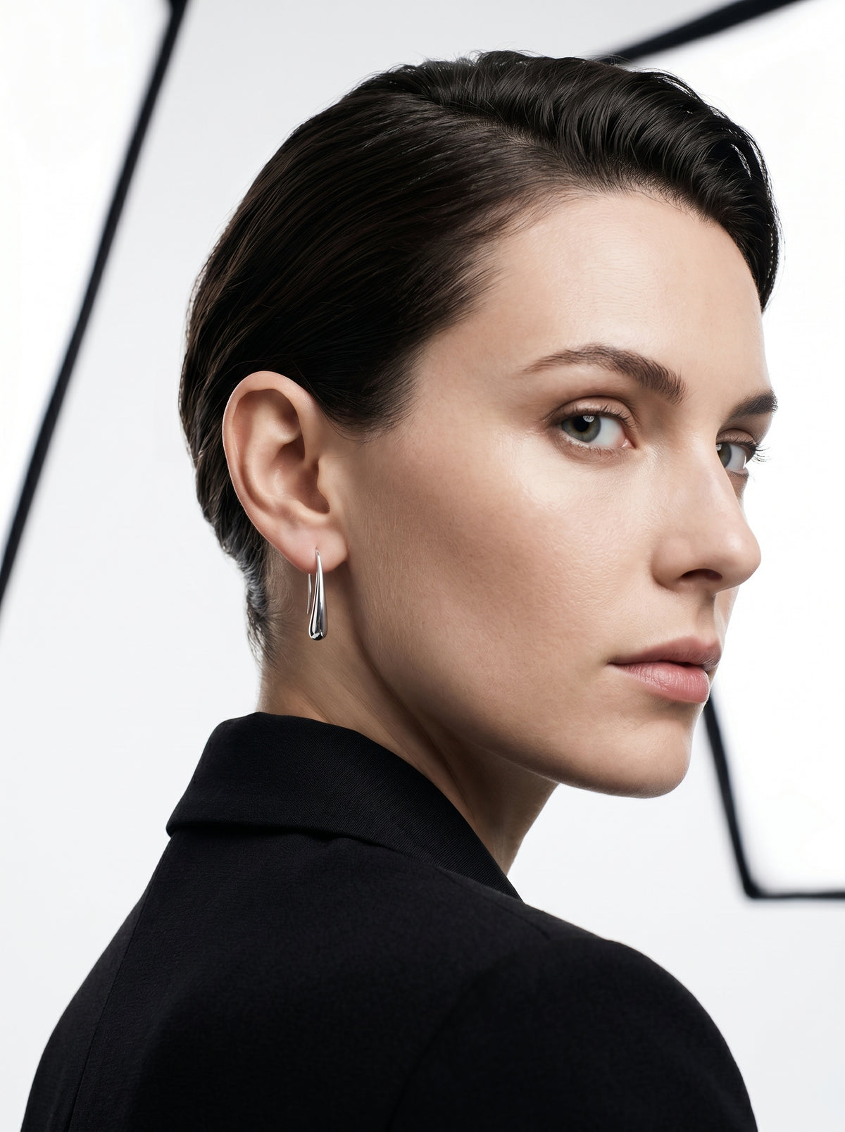 Deva Liquid Metal Water Drop Earrings