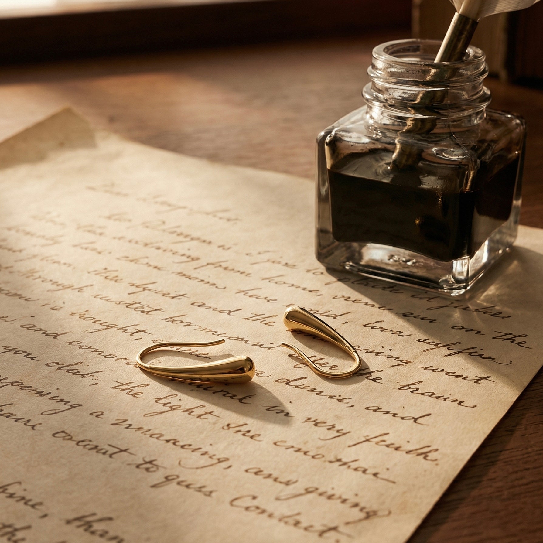 Deva Liquid Metal Water Drop Earrings hypoallergenic earrings by HyraMode