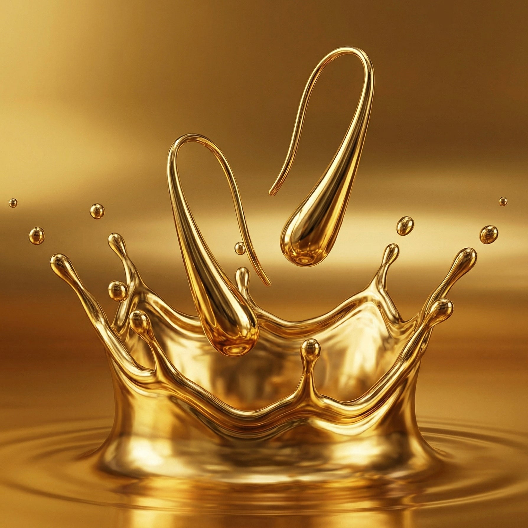 Deva Liquid Metal Water Drop Earrings hypoallergenic earrings by HyraMode