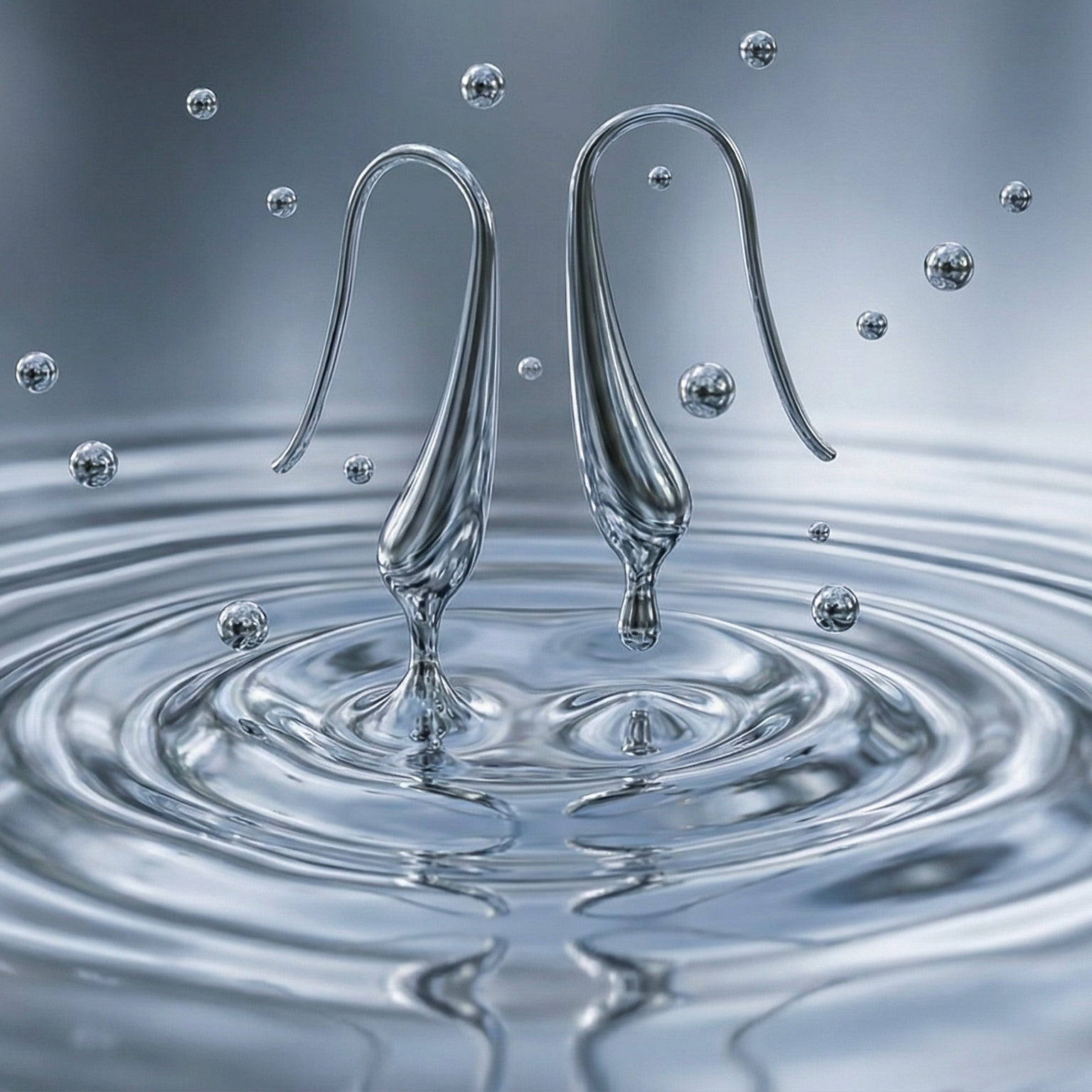 Deva Liquid Metal Water Drop Earrings hypoallergenic earrings by HyraMode