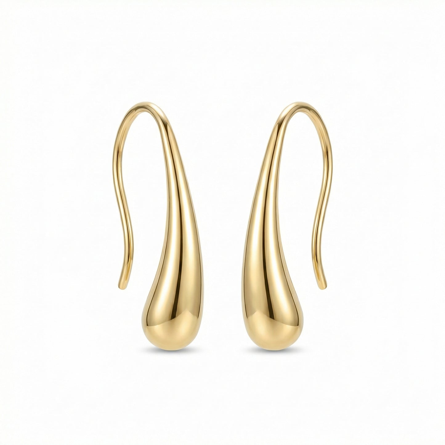 Deva Liquid Metal Water Drop Earrings hypoallergenic earrings by HyraMode