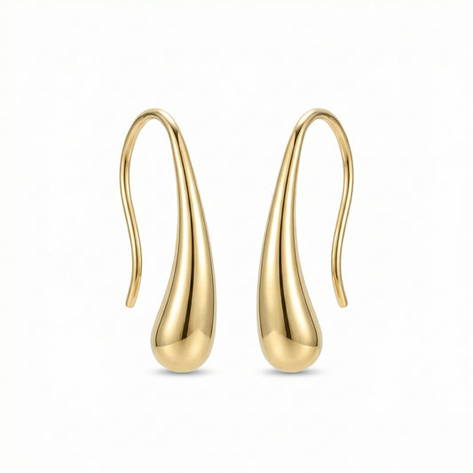 Deva Liquid Metal Water Drop Earrings hypoallergenic earrings by HyraMode