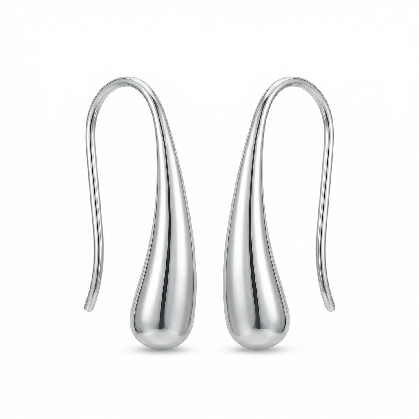 Deva Liquid Metal Water Drop Earrings hypoallergenic earrings by HyraMode