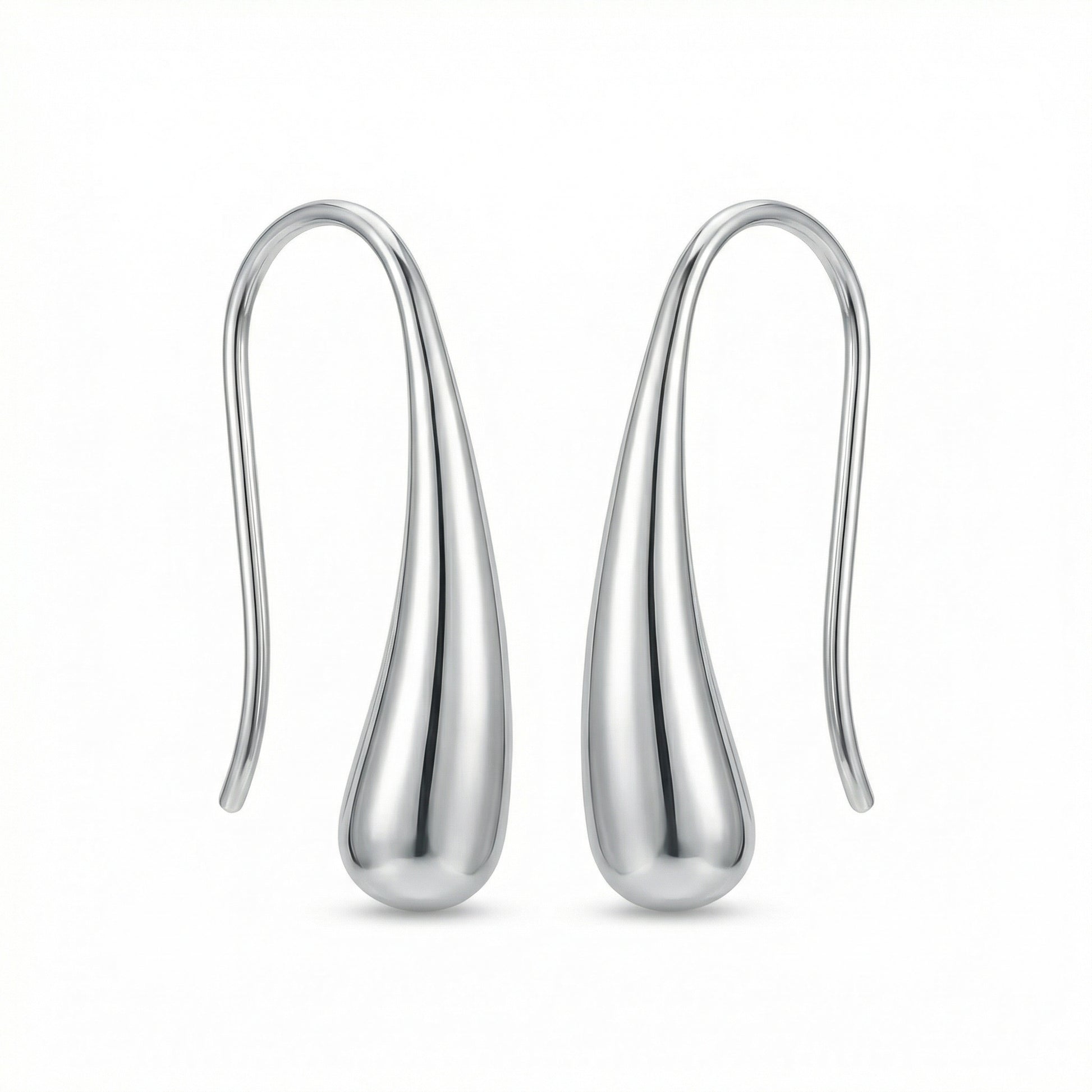 Deva Liquid Metal Water Drop Earrings hypoallergenic earrings by HyraMode