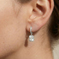Zela Huggie Crystal Drop Earrings hypoallergenic earrings by HyraMode