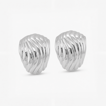 Fern Textured Stud Earrings