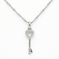 Kaia Heart Key Pendant Necklace hypoallergenic necklace by HyraMode