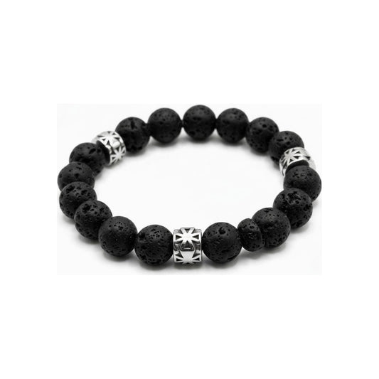 Kova Lava Stone Beaded Bracelet - HyraMode Gold Jewelry