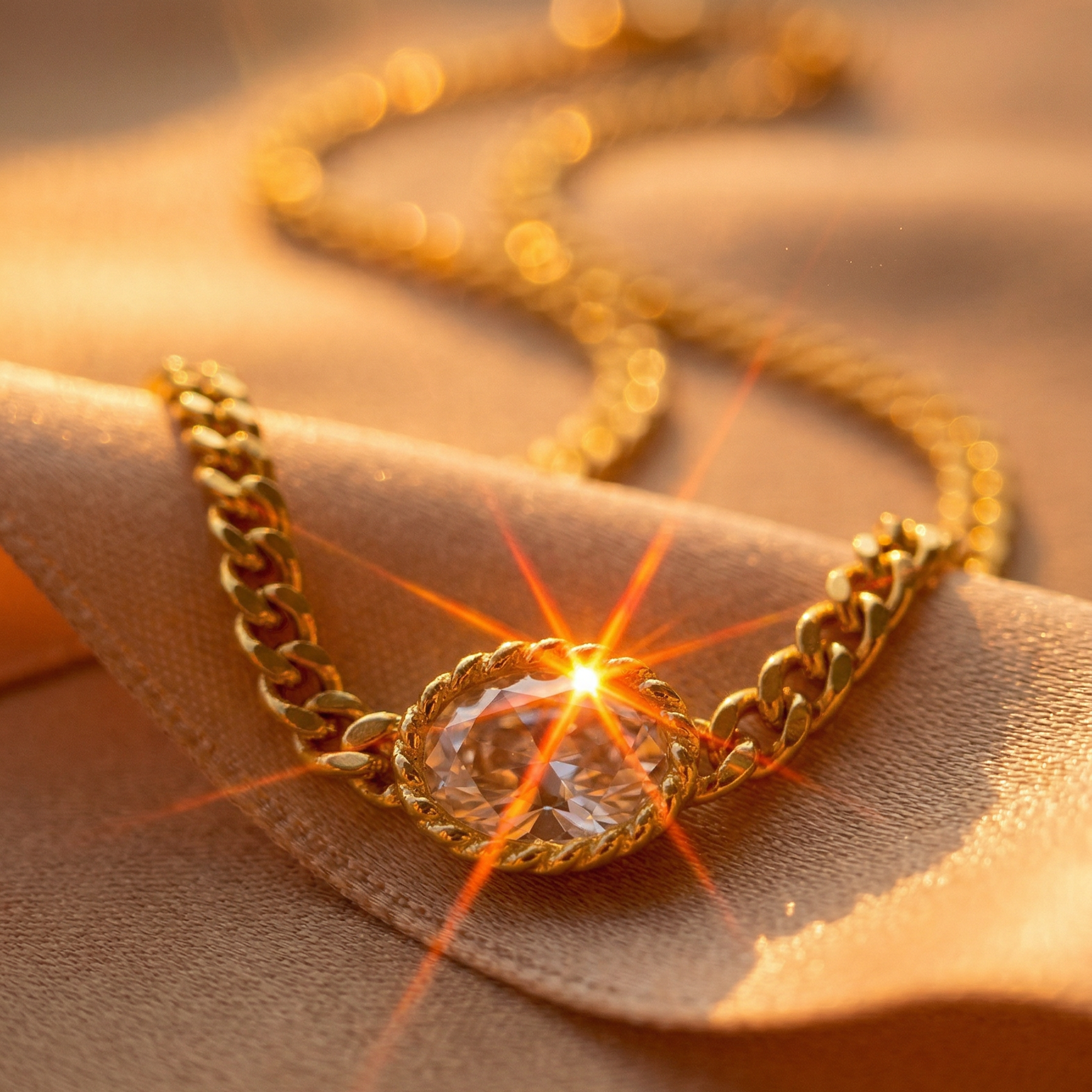 Mevi Dainty CZ Pendant Necklace hypoallergenic necklace by HyraMode