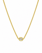 Mevi Dainty CZ Pendant Necklace