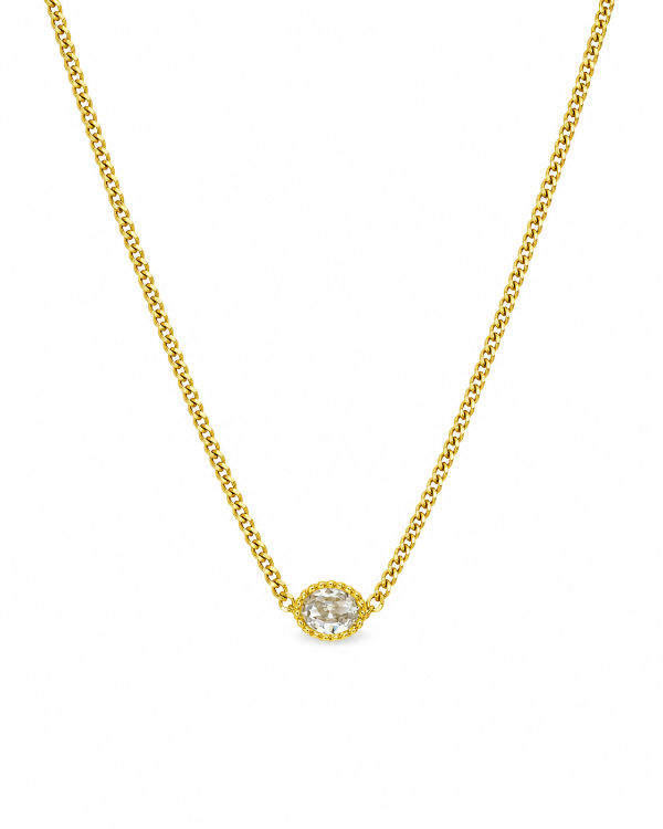 Mevi Dainty CZ Pendant Necklace
