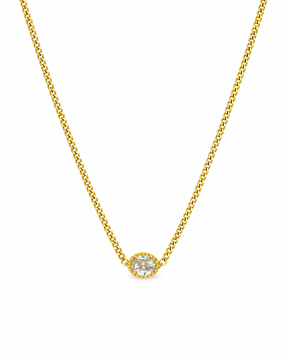 Mevi Dainty CZ Pendant Necklace
