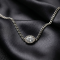 Mevi Dainty CZ Pendant Necklace hypoallergenic necklace by HyraMode