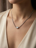 Mevi Dainty CZ Pendant Necklace hypoallergenic necklace by HyraMode